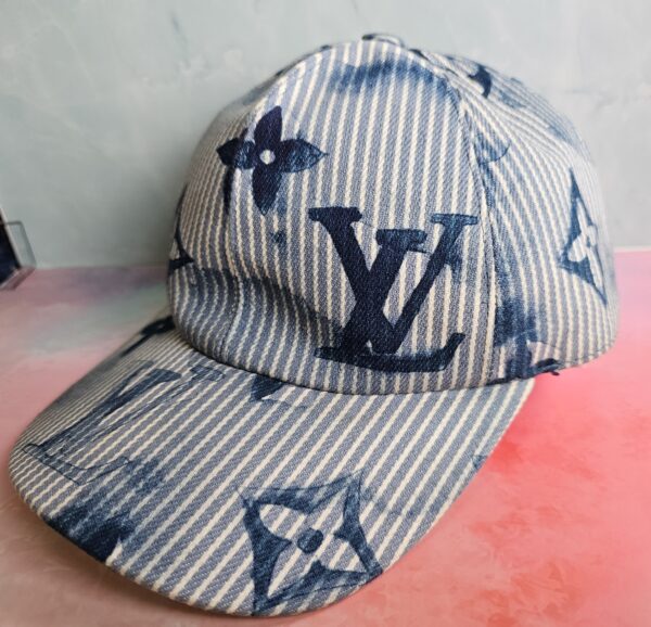 Hickory Stripes Denim Cap - Image 2