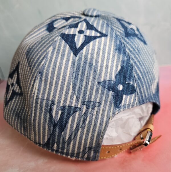 Hickory Stripes Denim Cap - Image 6