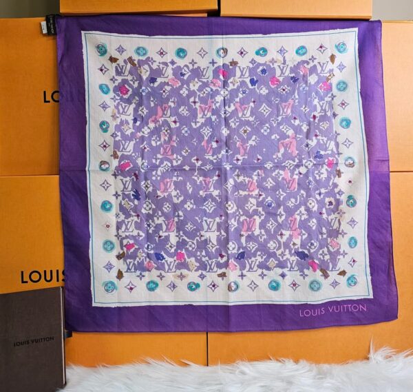 Purple Square Scarf - Image 2