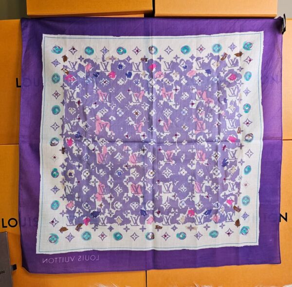 Purple Square Scarf - Image 7