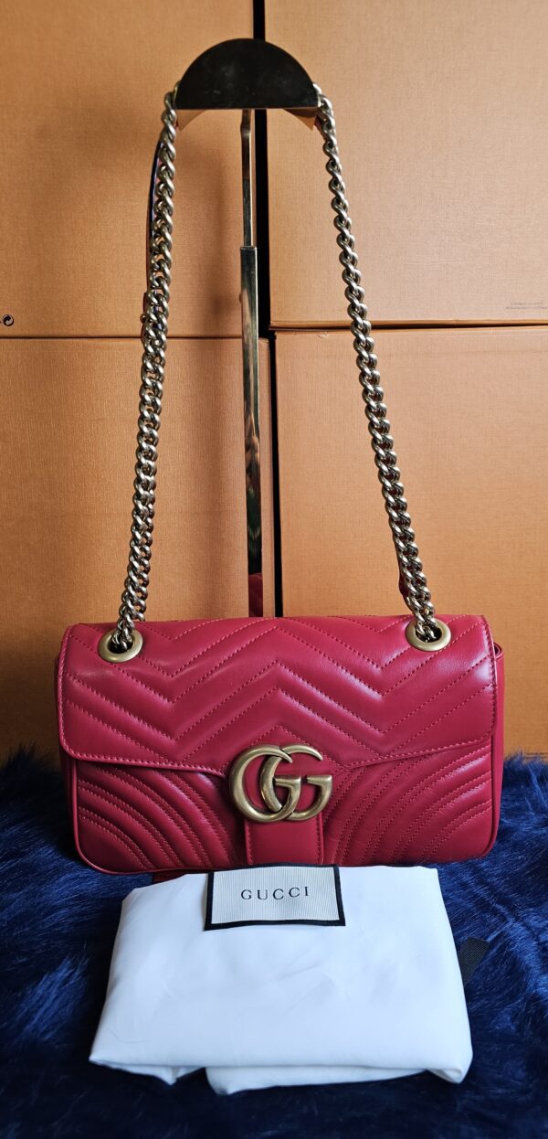 Marmont GG Flap Hibiscus Small Chain