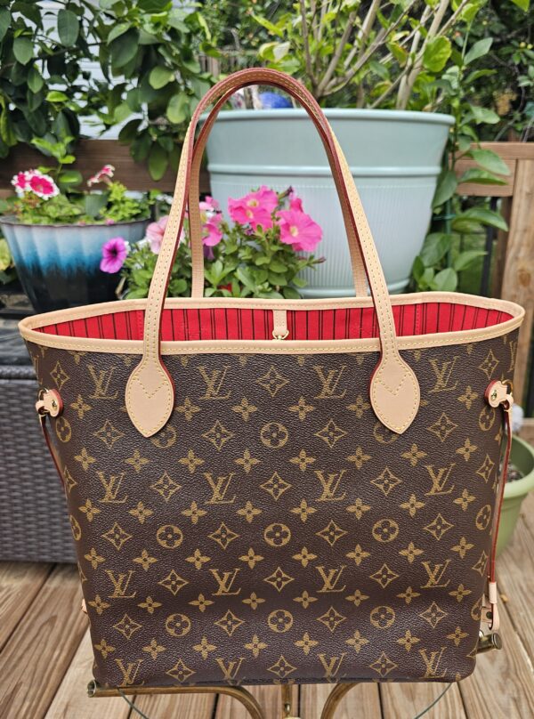 Neverfull MM Cherry Monogram Set - Image 7