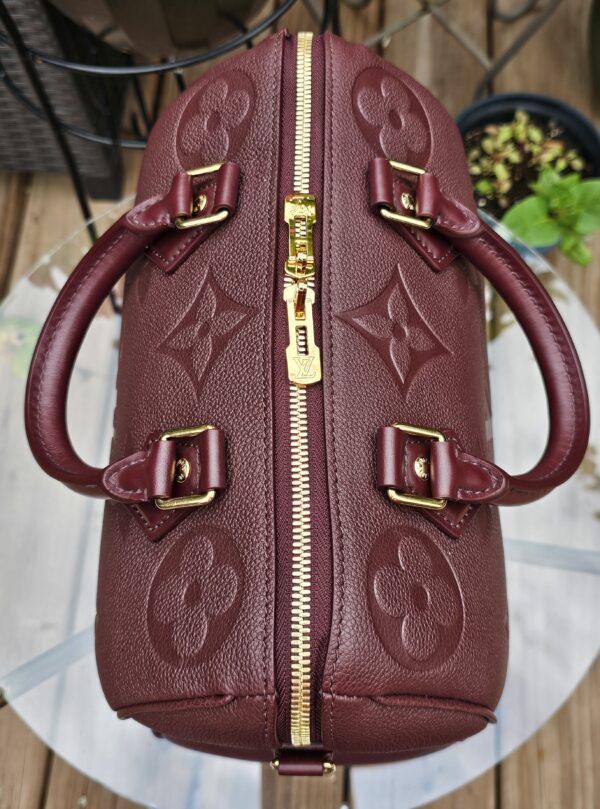 Speedy Bandouliere 25 Empreinte Wine - Image 15