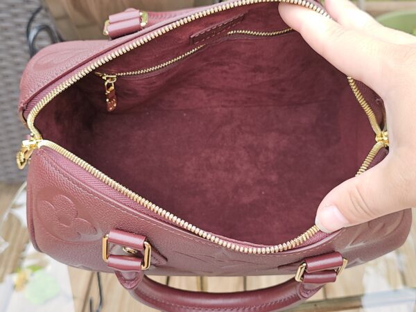 Speedy Bandouliere 25 Empreinte Wine - Image 20