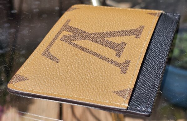 Reverse Monogram Side Up Card Holder - Image 5