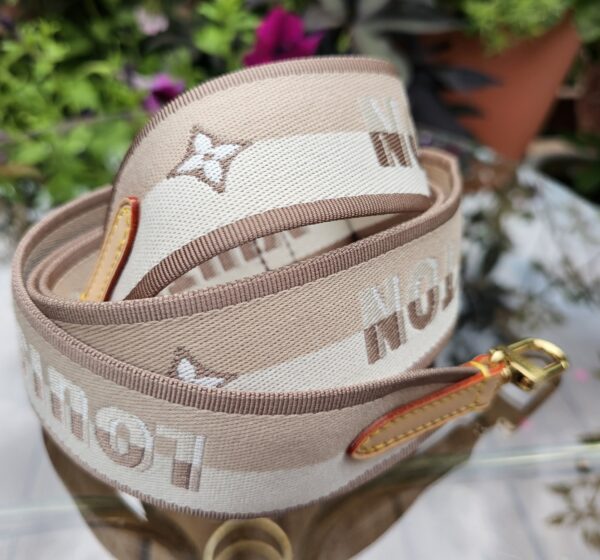Adjustable Beige Bandouliere Strap - Image 4