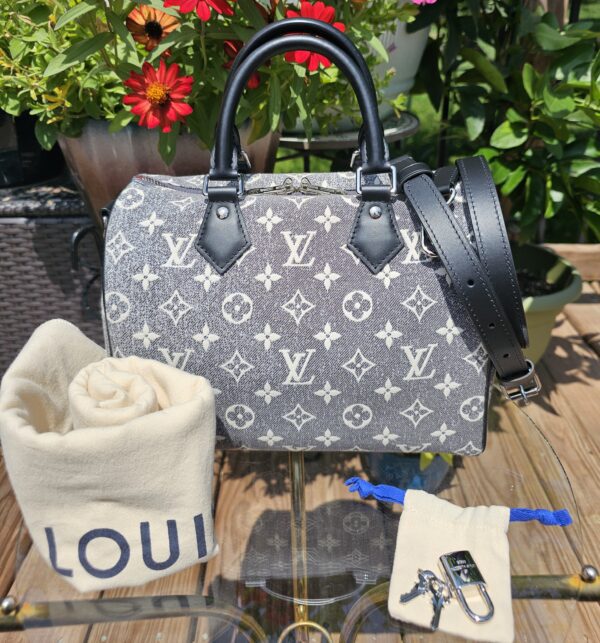 Denim Jacquard Bandouliere 25