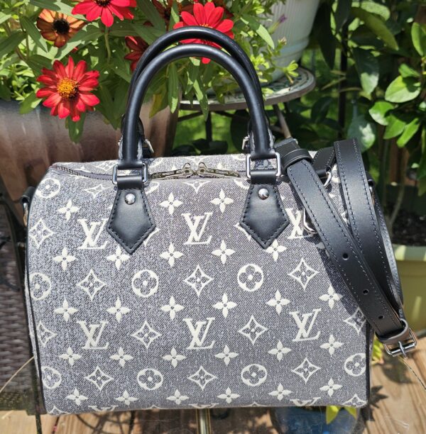 Denim Jacquard Bandouliere 25 - Image 3