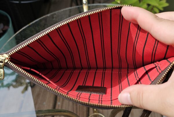 Damier Ebene Neverfull Pouch MM/ GM - Image 14