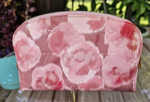 Rose Ikat Cosmetic Pouch PM - Image 3