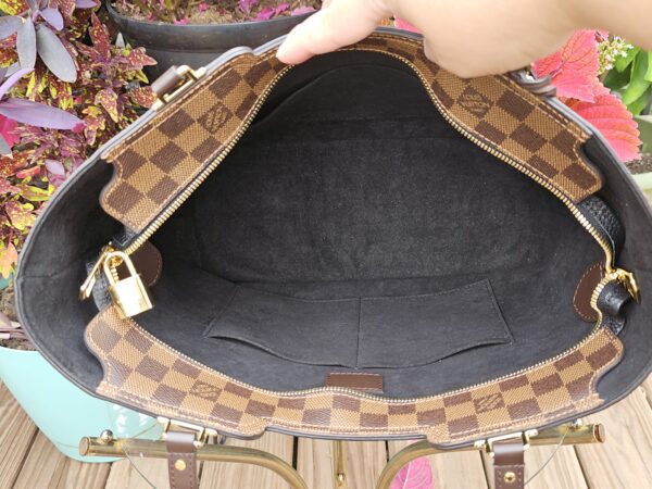 Damier ebene Jersey Tote - Image 19