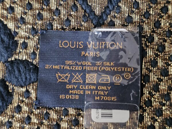 Shine Navy Logomania Scarf - Image 9