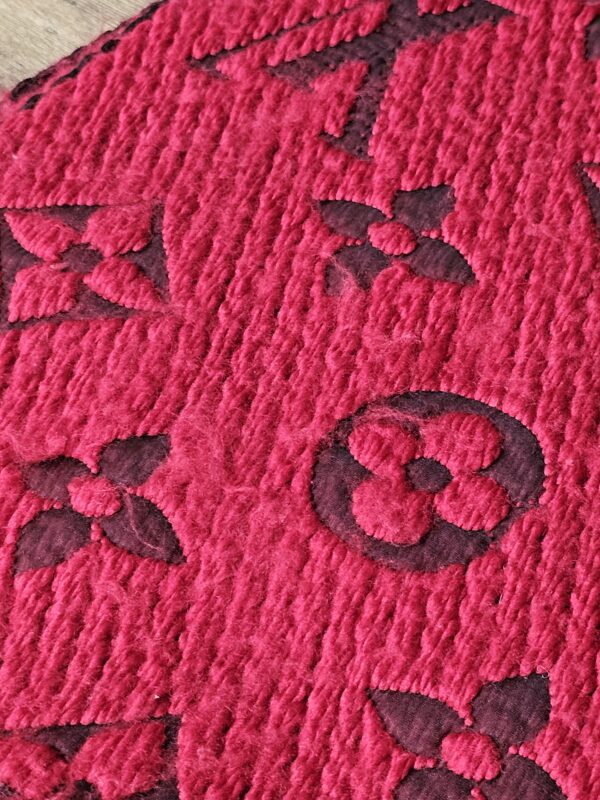 Logomania Wool Scarf Red - Image 8