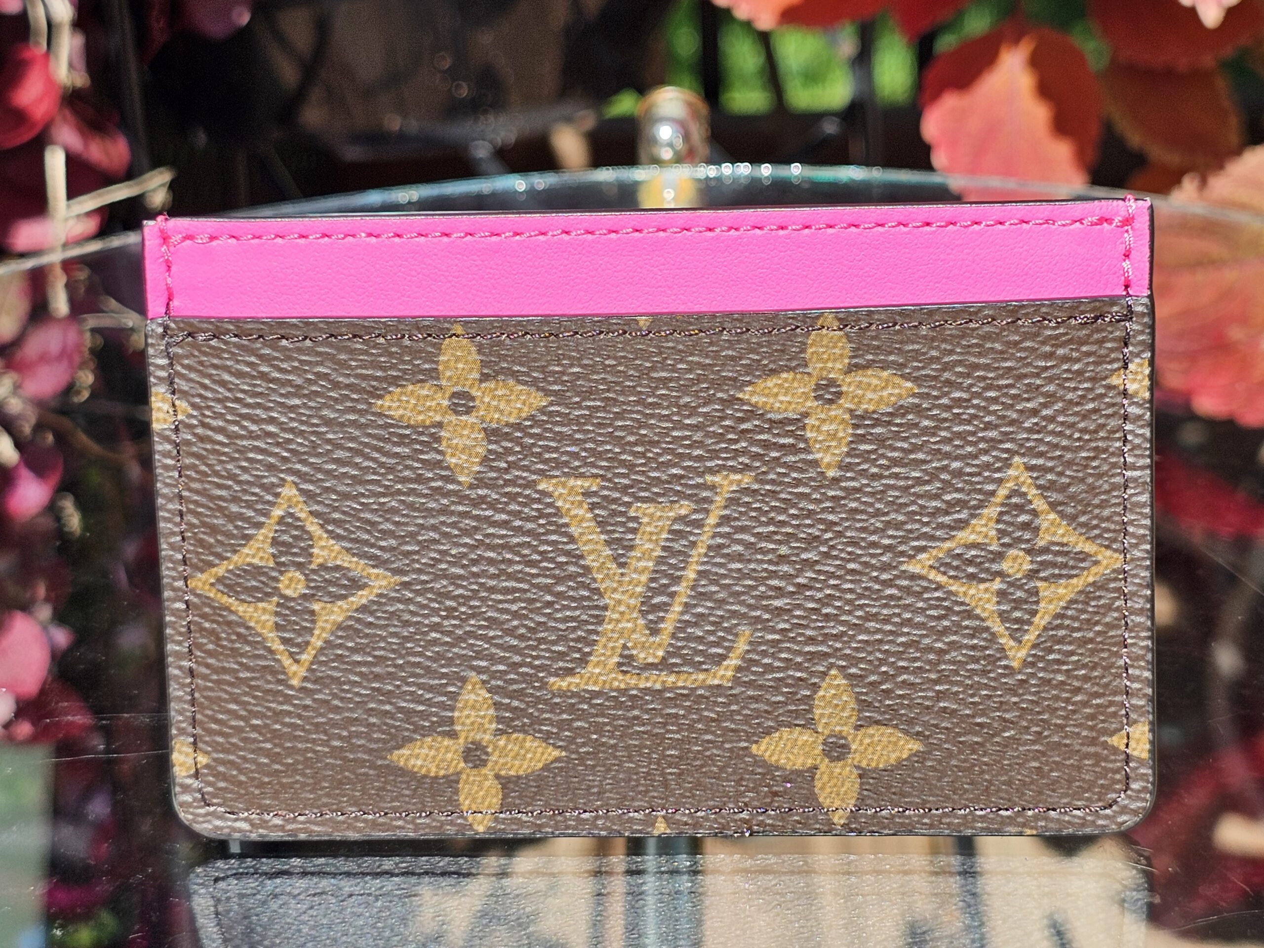 Card Holder in Hot Pink