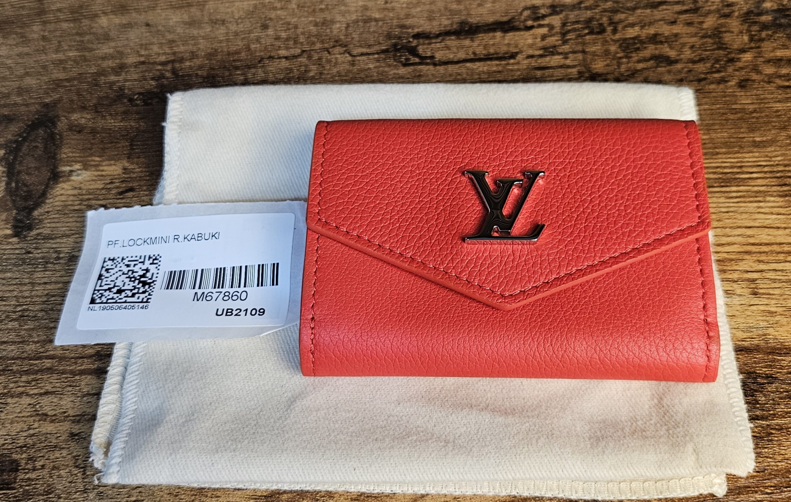 Lockme Mini Wallet Red