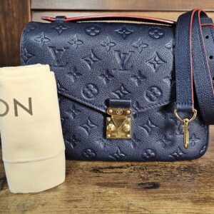 Pochette metis Marine Rouge