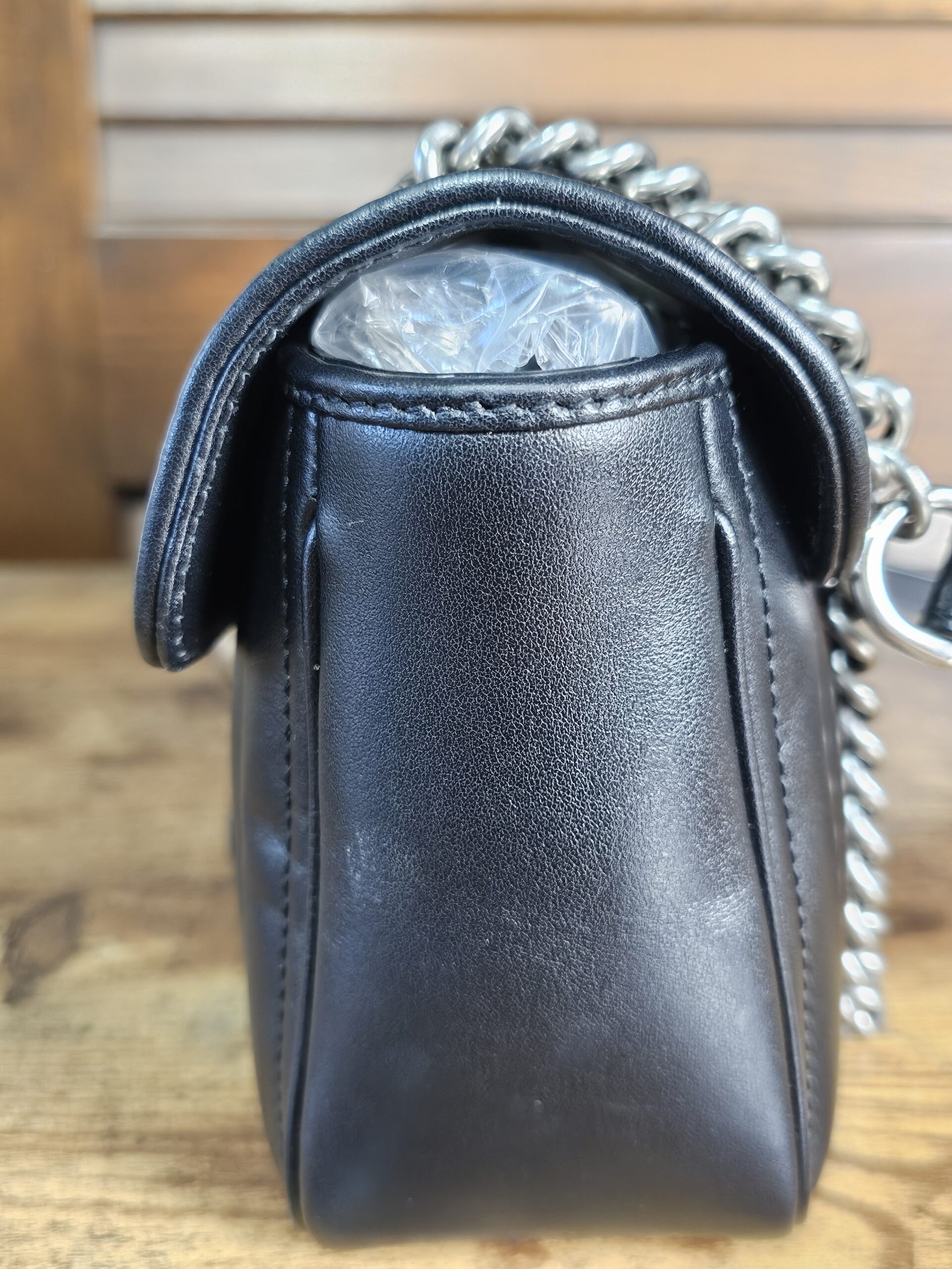 Aria Small Calfskin Black . - Image 5