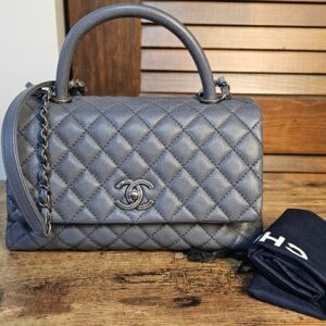 Top Handle Quilted Caviar