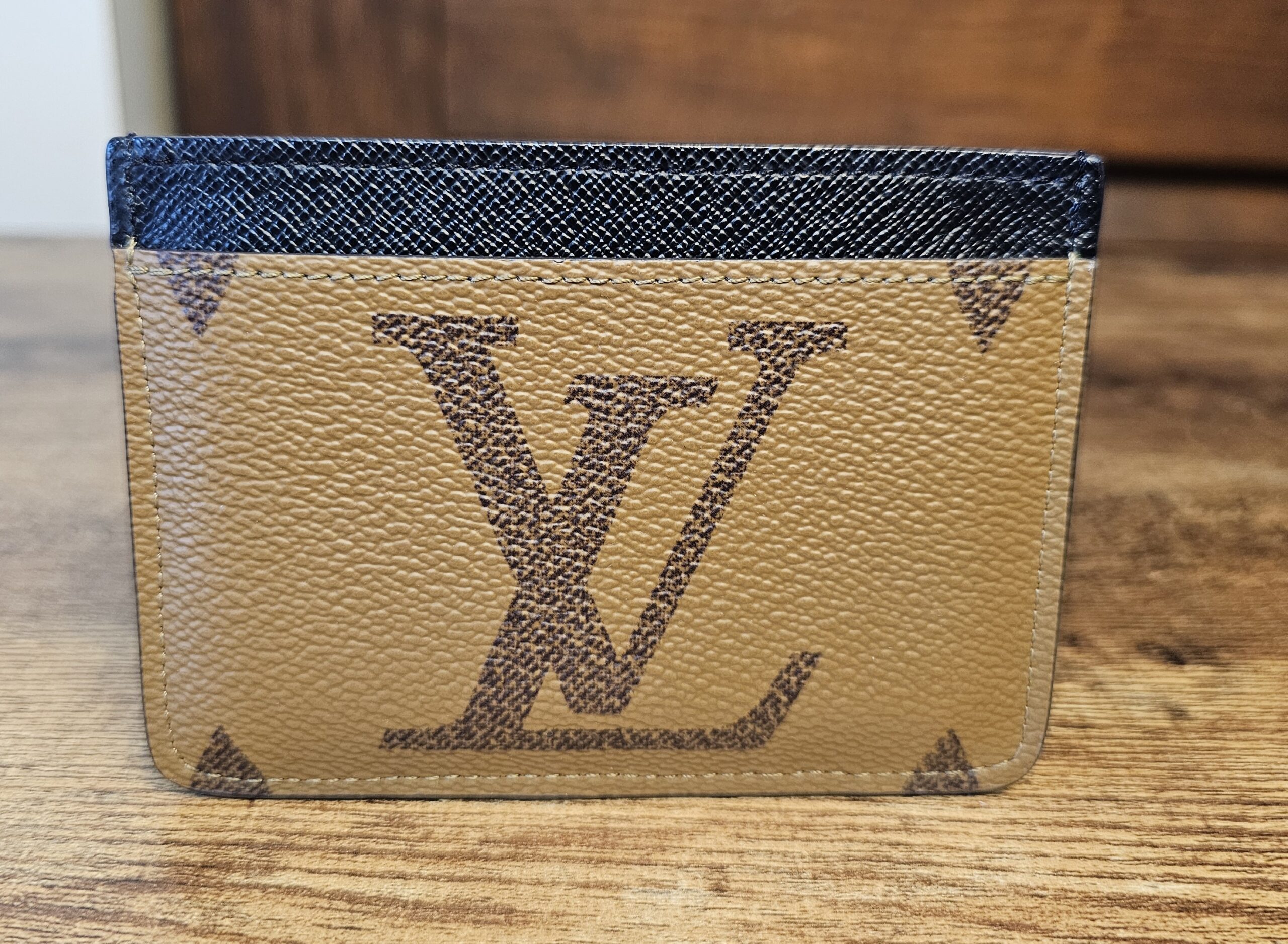 Reverse Canvas Card Holder