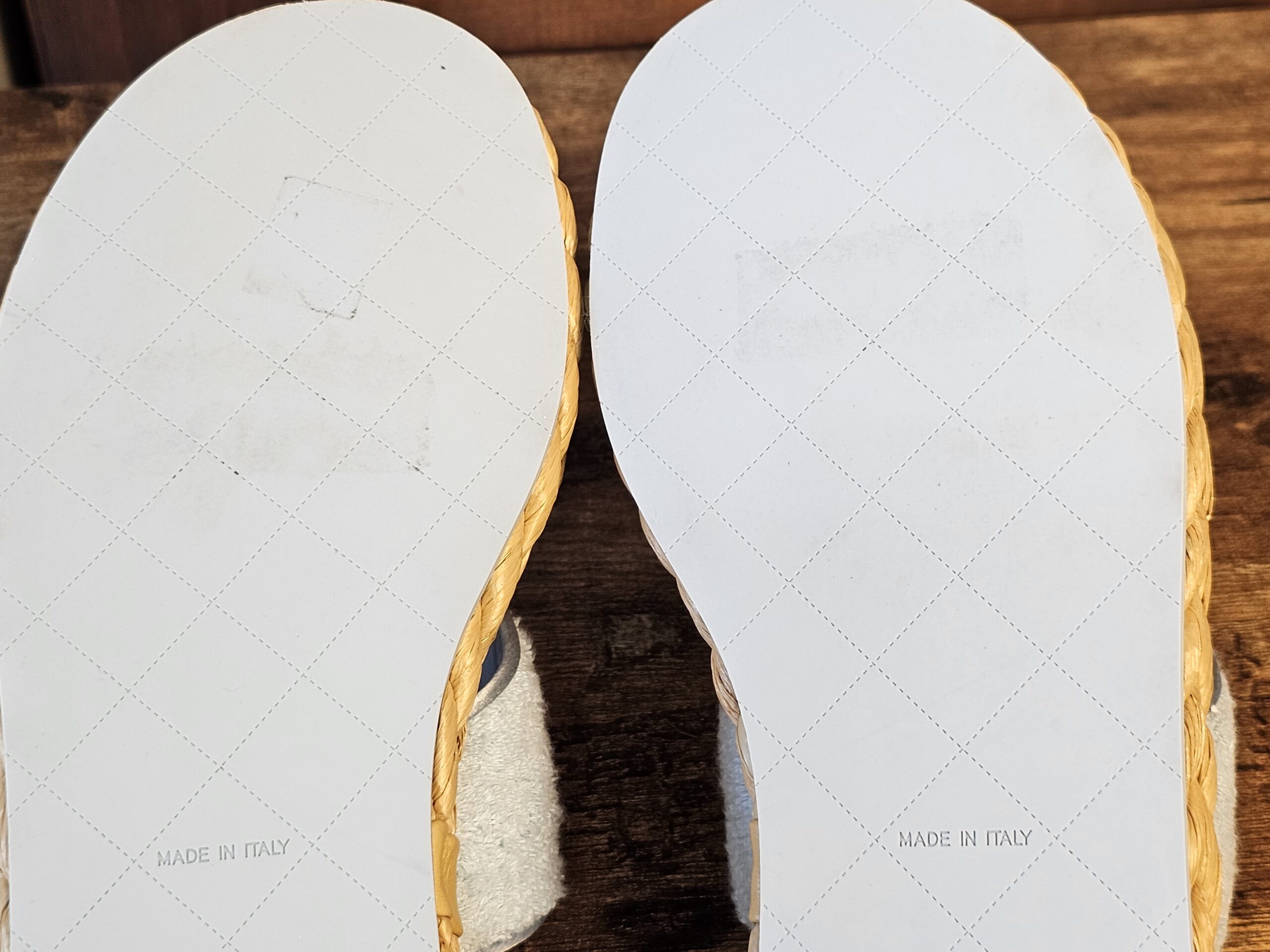 Terry Cloth Raffia CC Sandals - Image 14