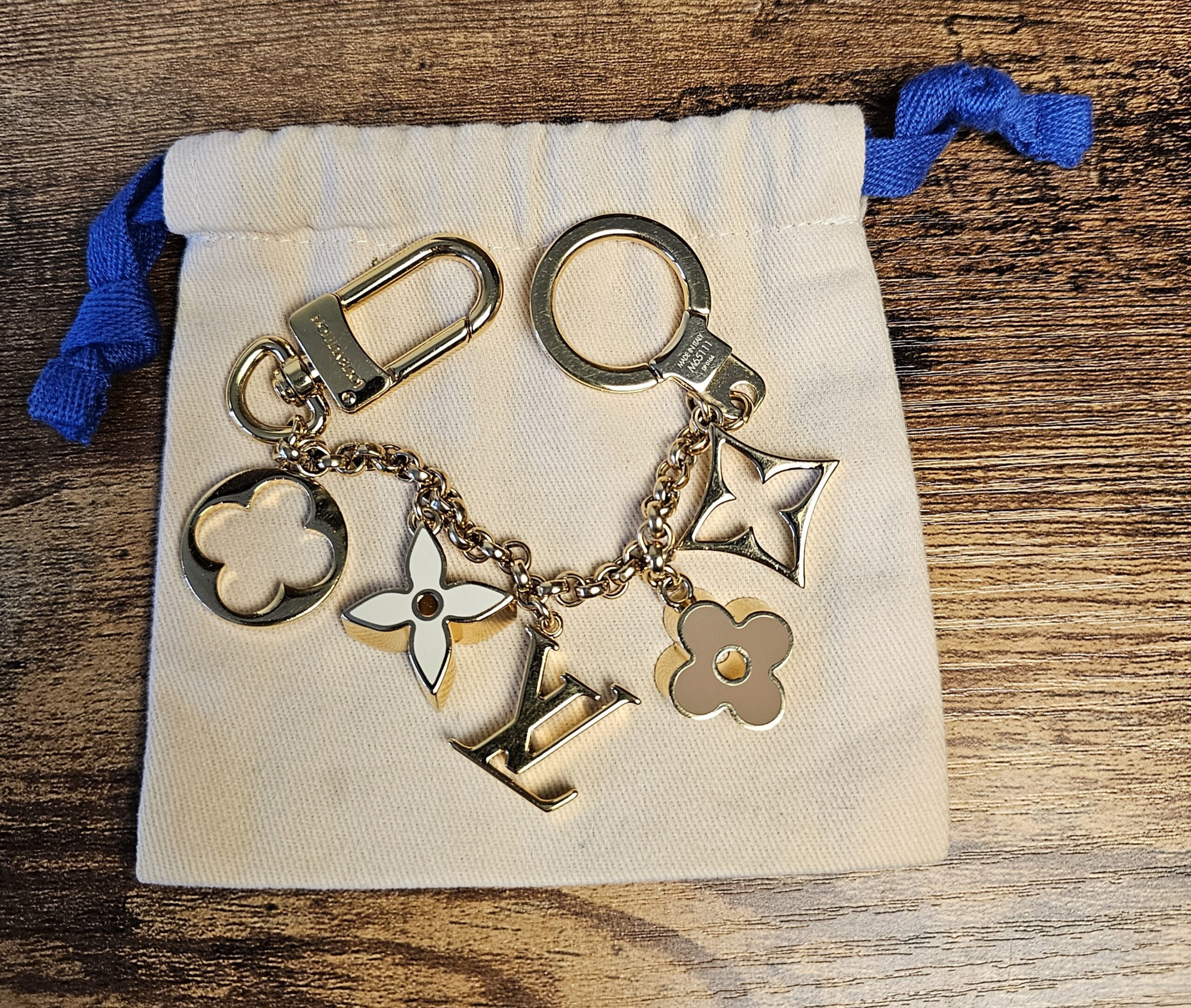 Fleur de Monogram Chain Charm