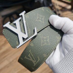 Dark Green Initals Belt