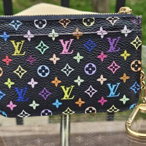 Black Multicolor Key Pouch