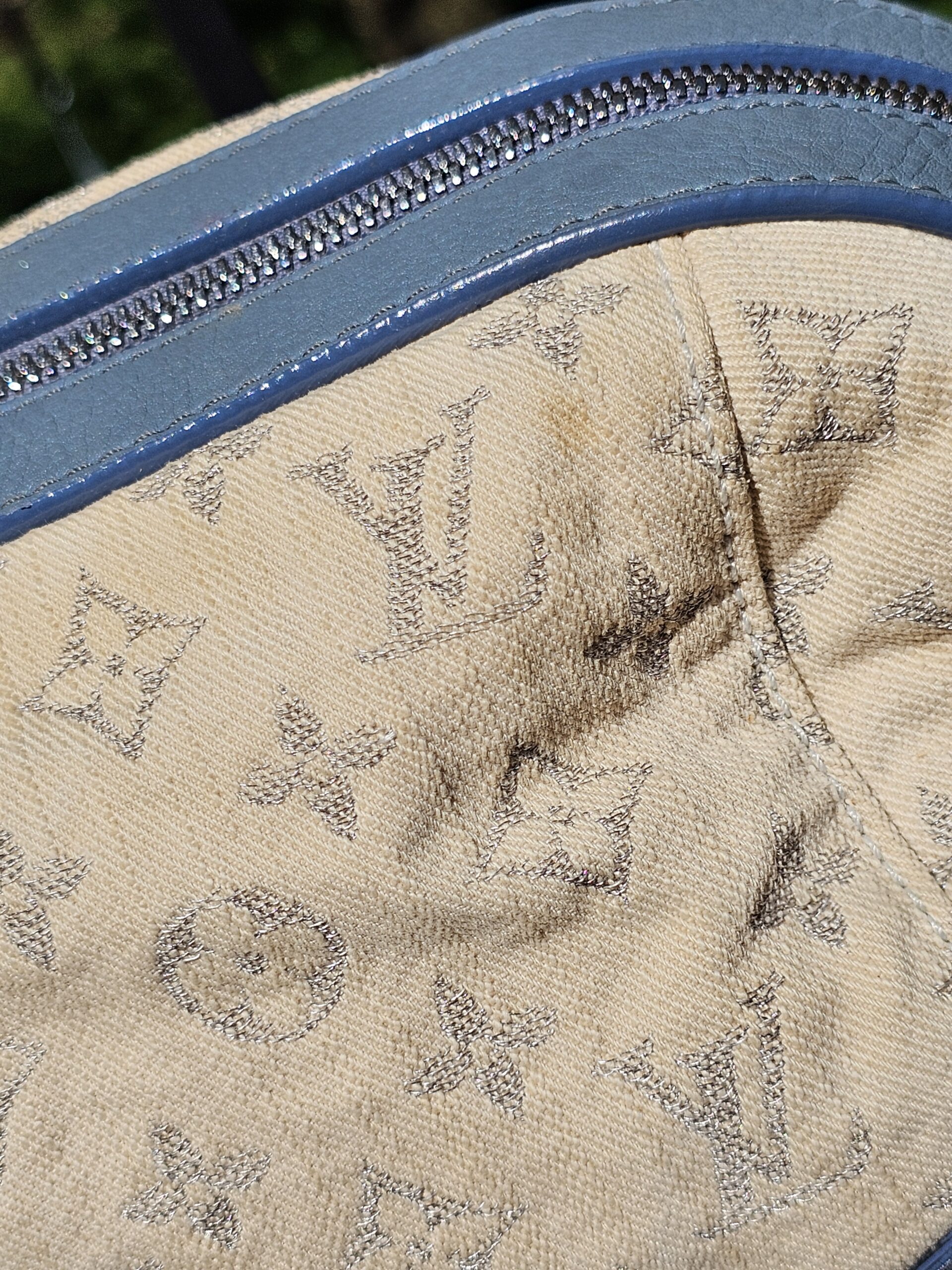 Demim Pochette Round Bag - Image 8
