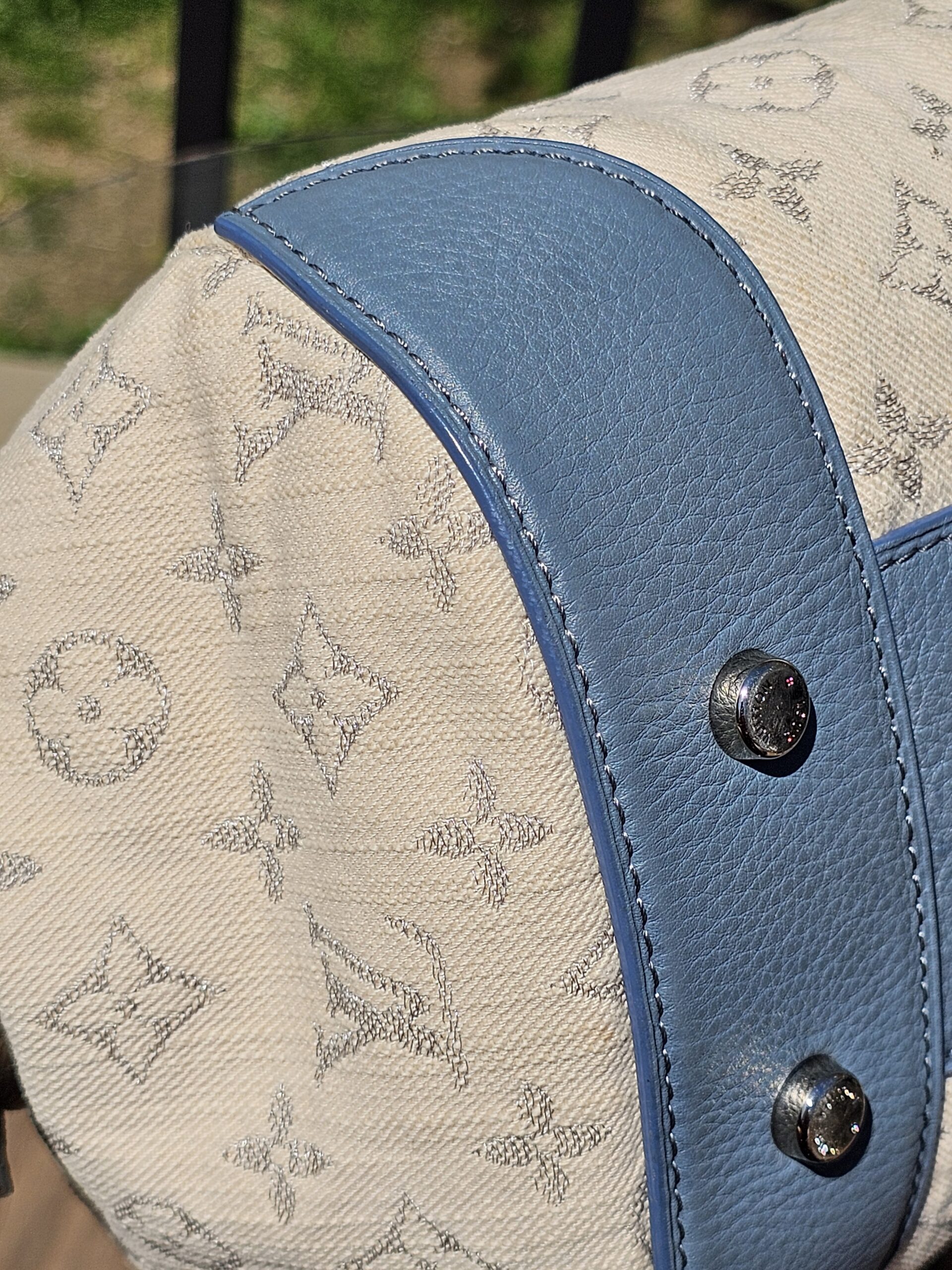 Demim Pochette Round Bag - Image 13