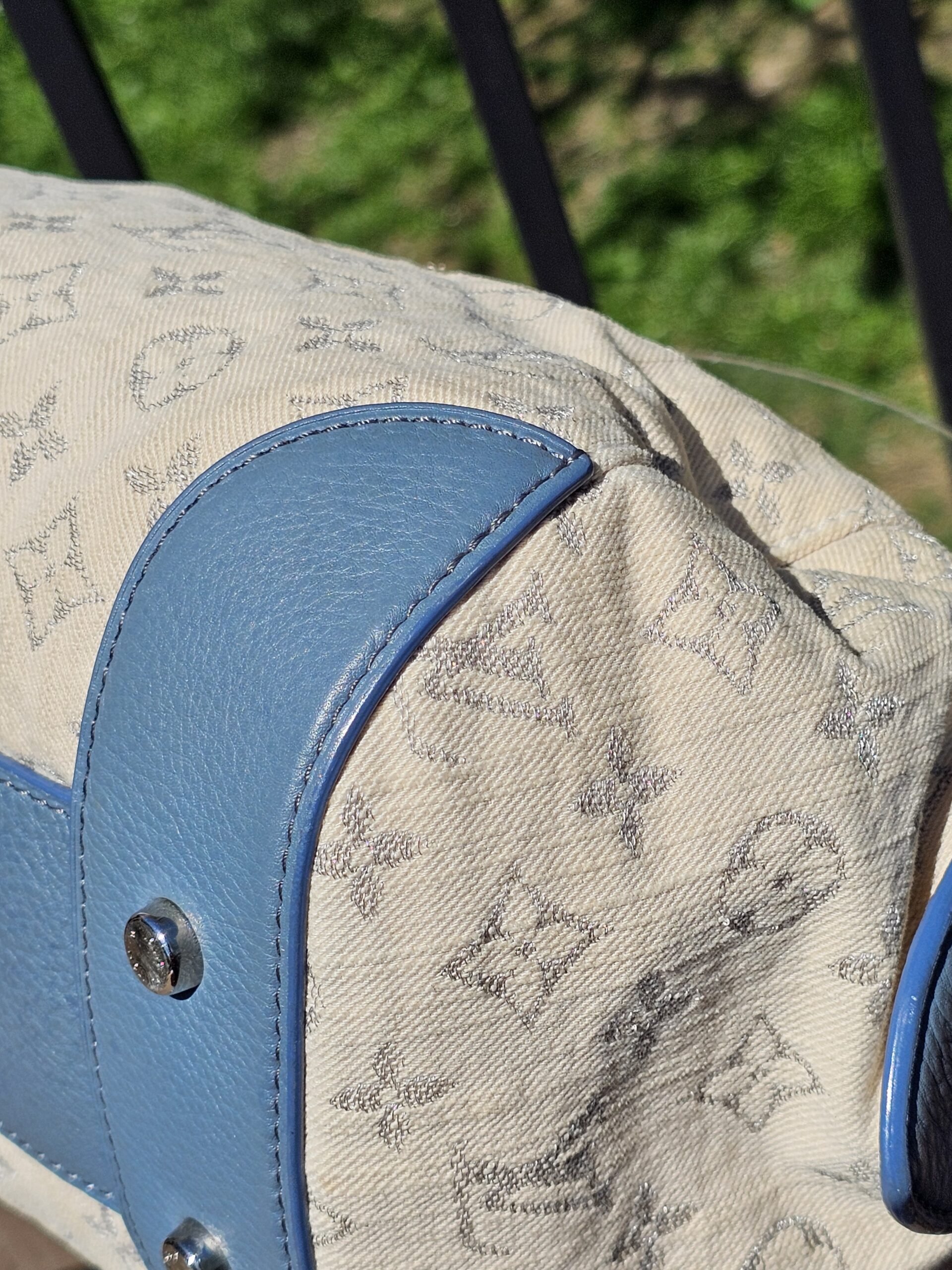 Demim Pochette Round Bag - Image 14