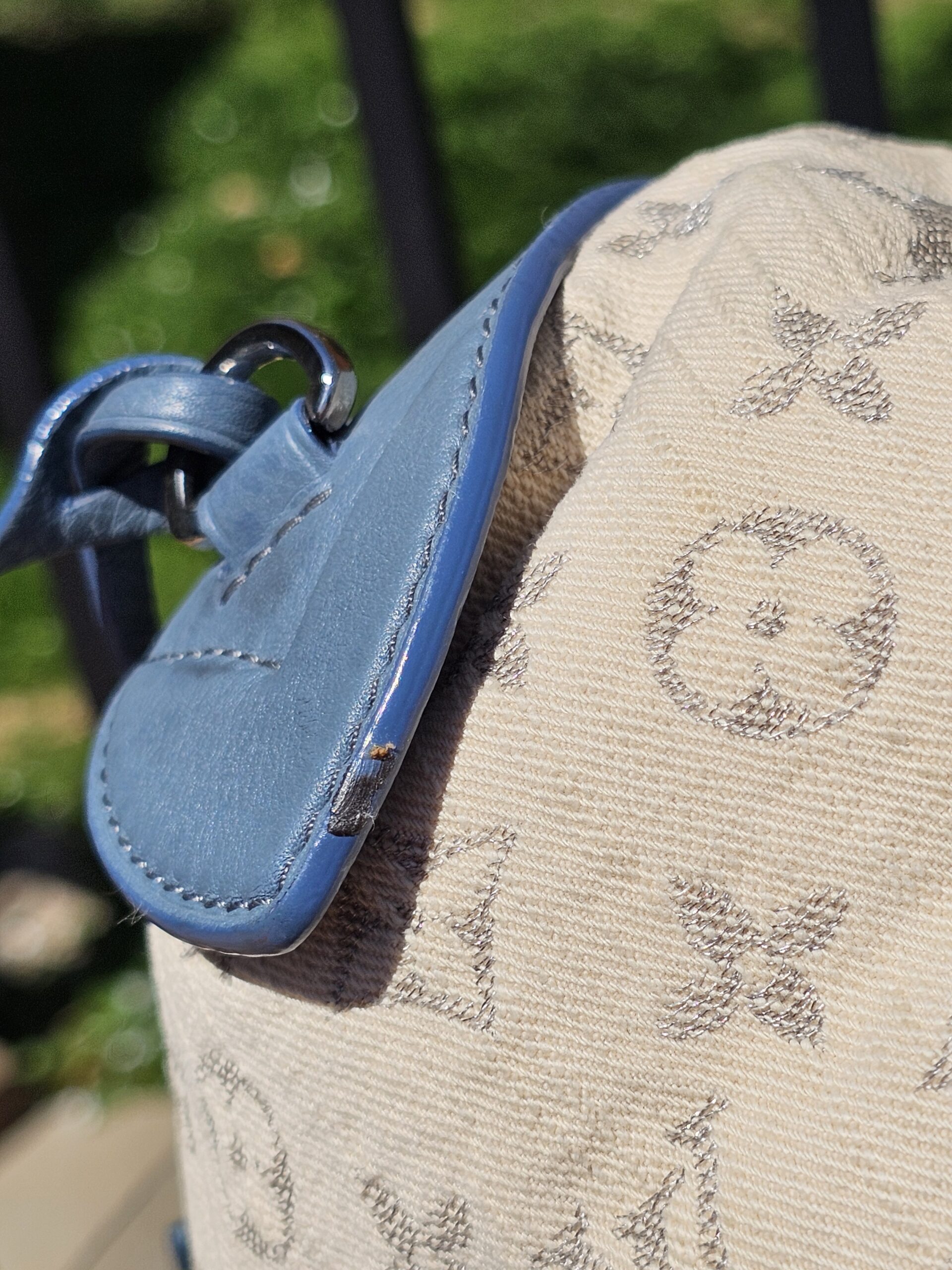 Demim Pochette Round Bag - Image 16