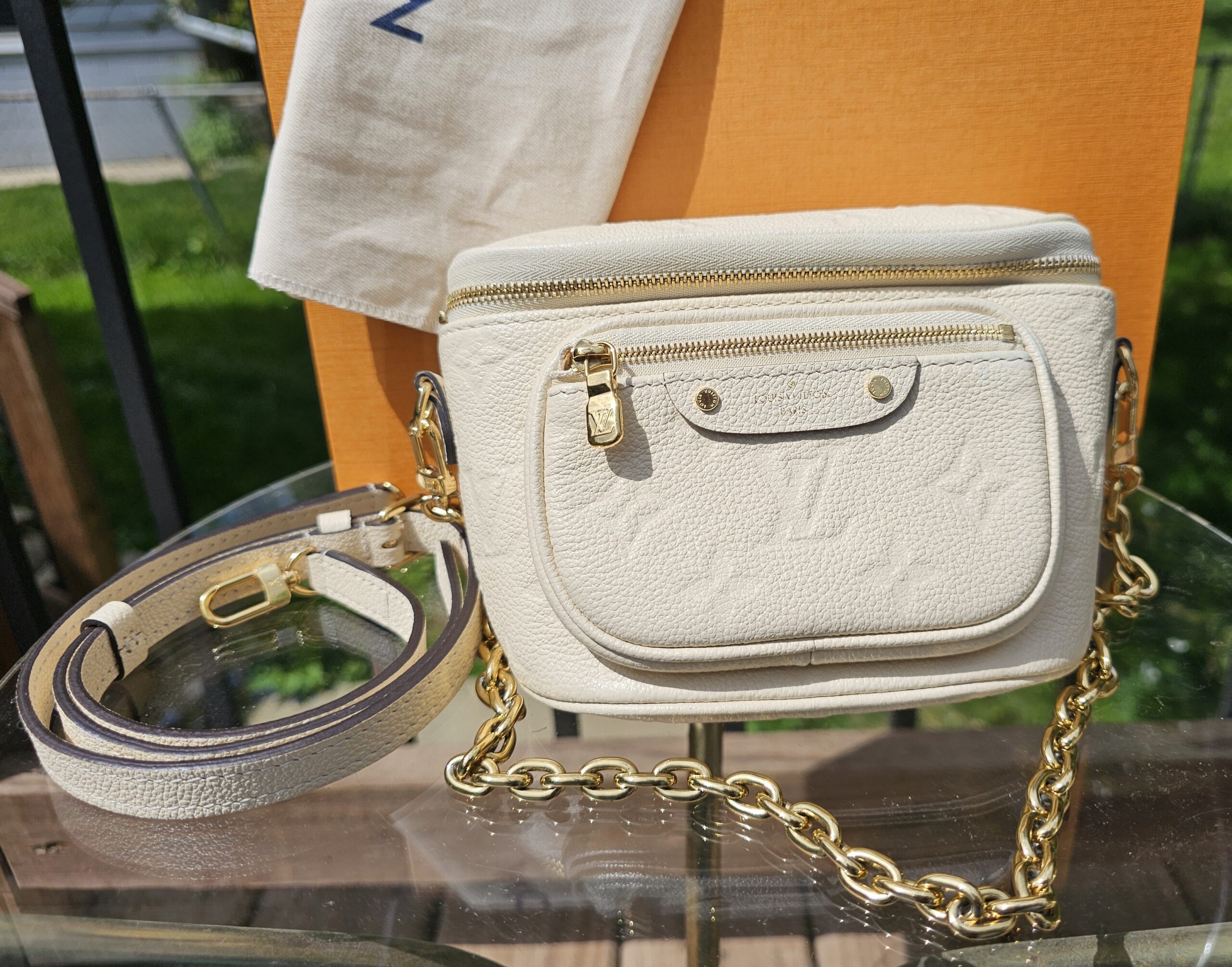 Mini bumbag creme