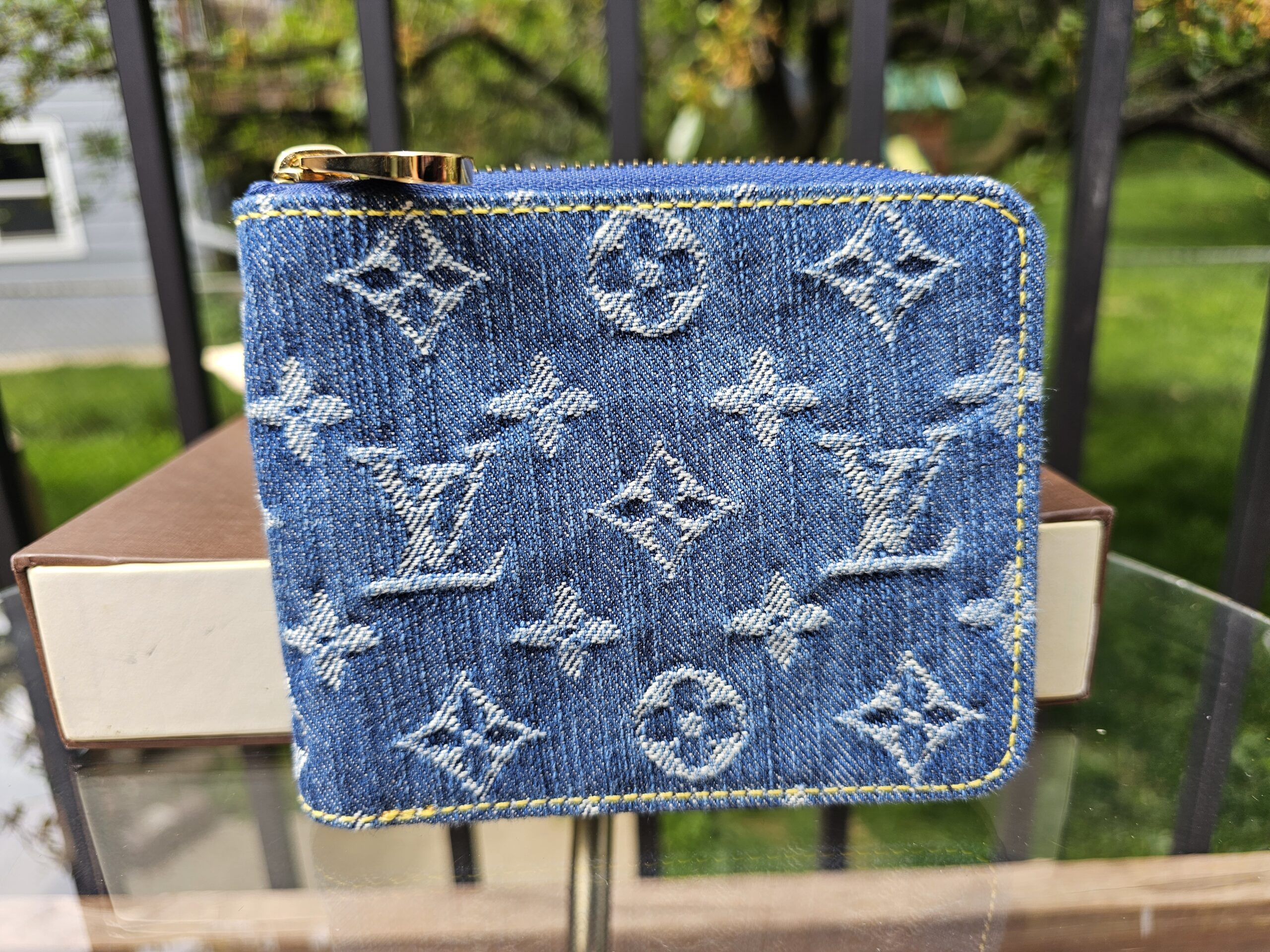 Denim Compact Zippy wallet
