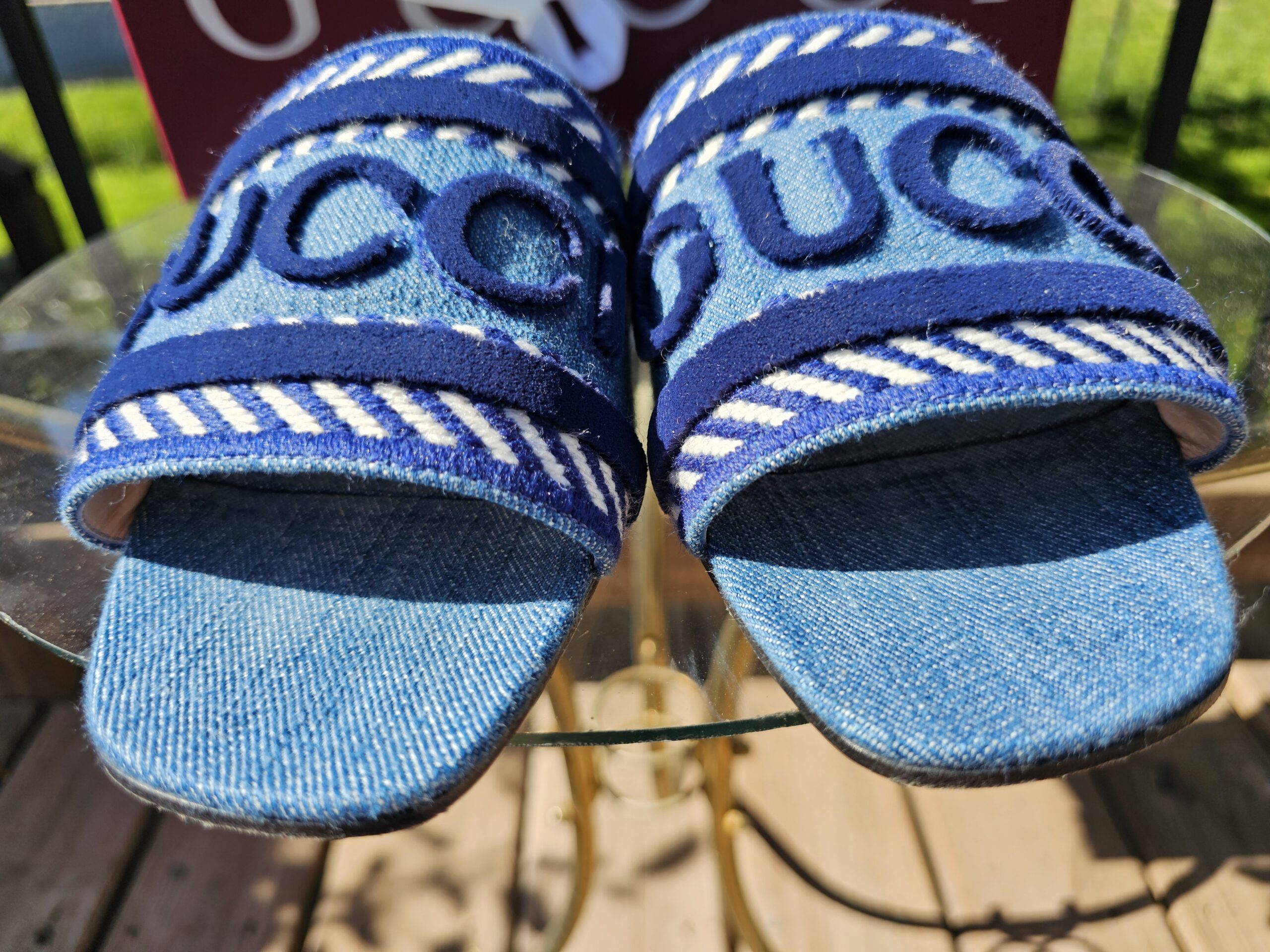 GG denim slides - Image 6