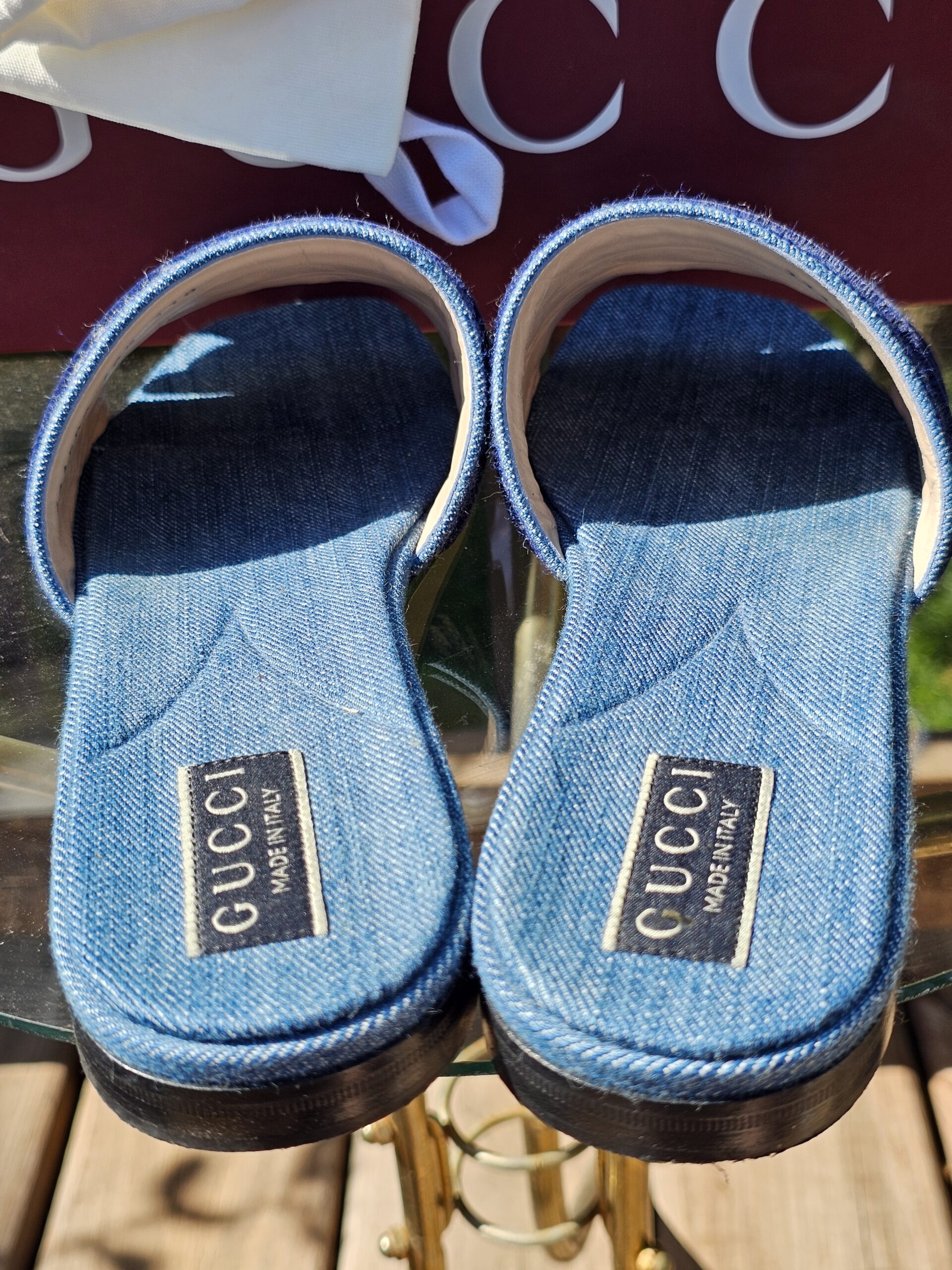 GG denim slides - Image 9