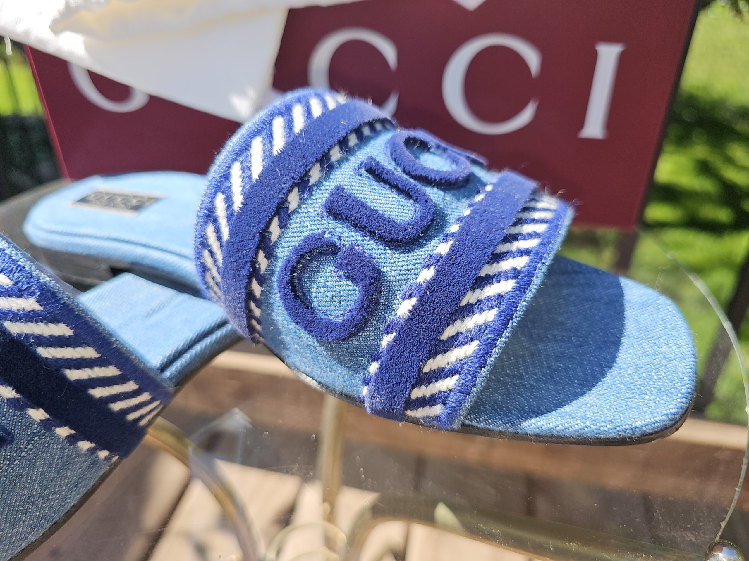GG denim slides - Image 11