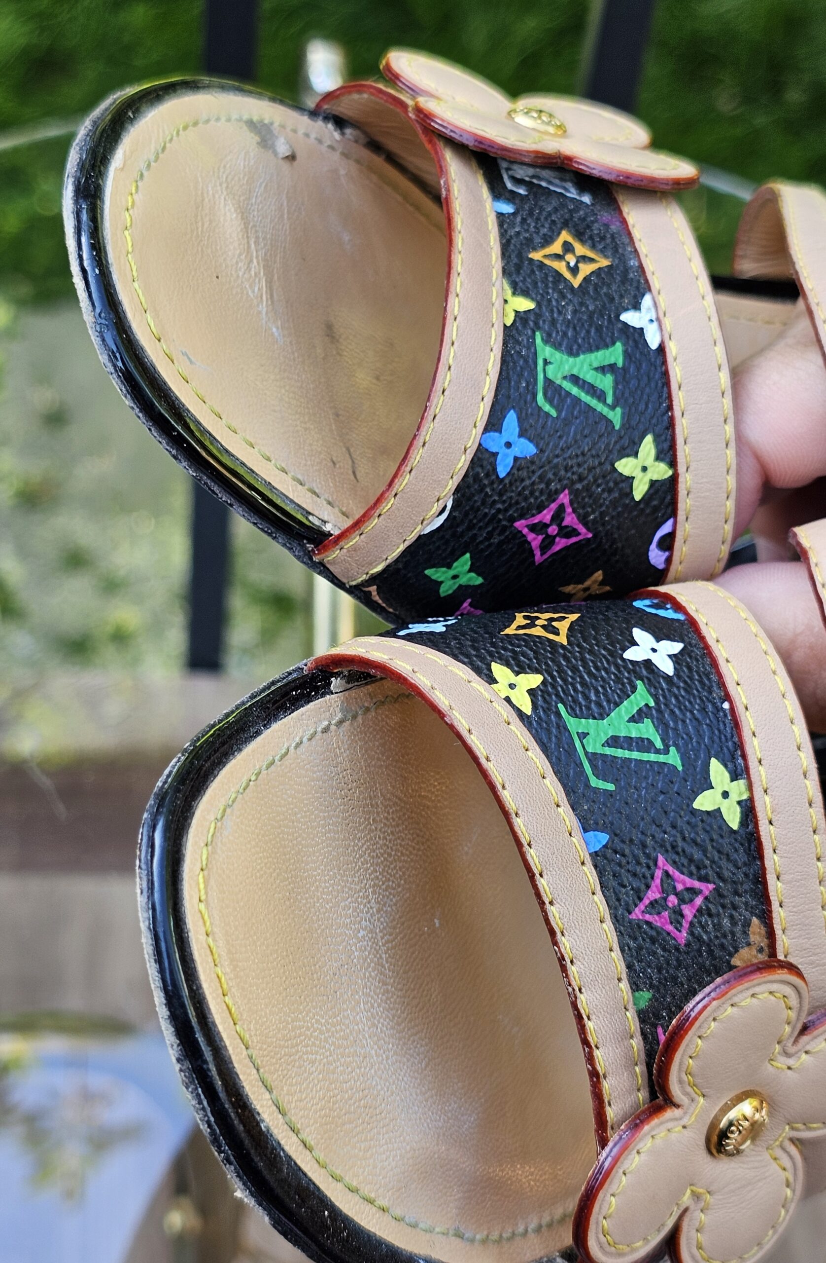 Black Multicolor Slide Sandals - Image 15