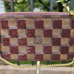 Mini Pochette Accessories Paillettes Red