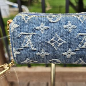 Denim Mini Speedy Pochette Cles