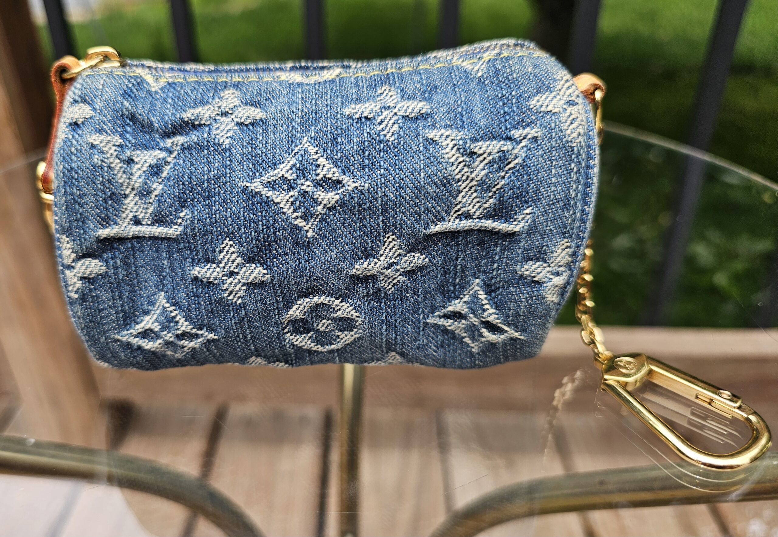 Denim Mini Speedy Pochette Cles - Image 3