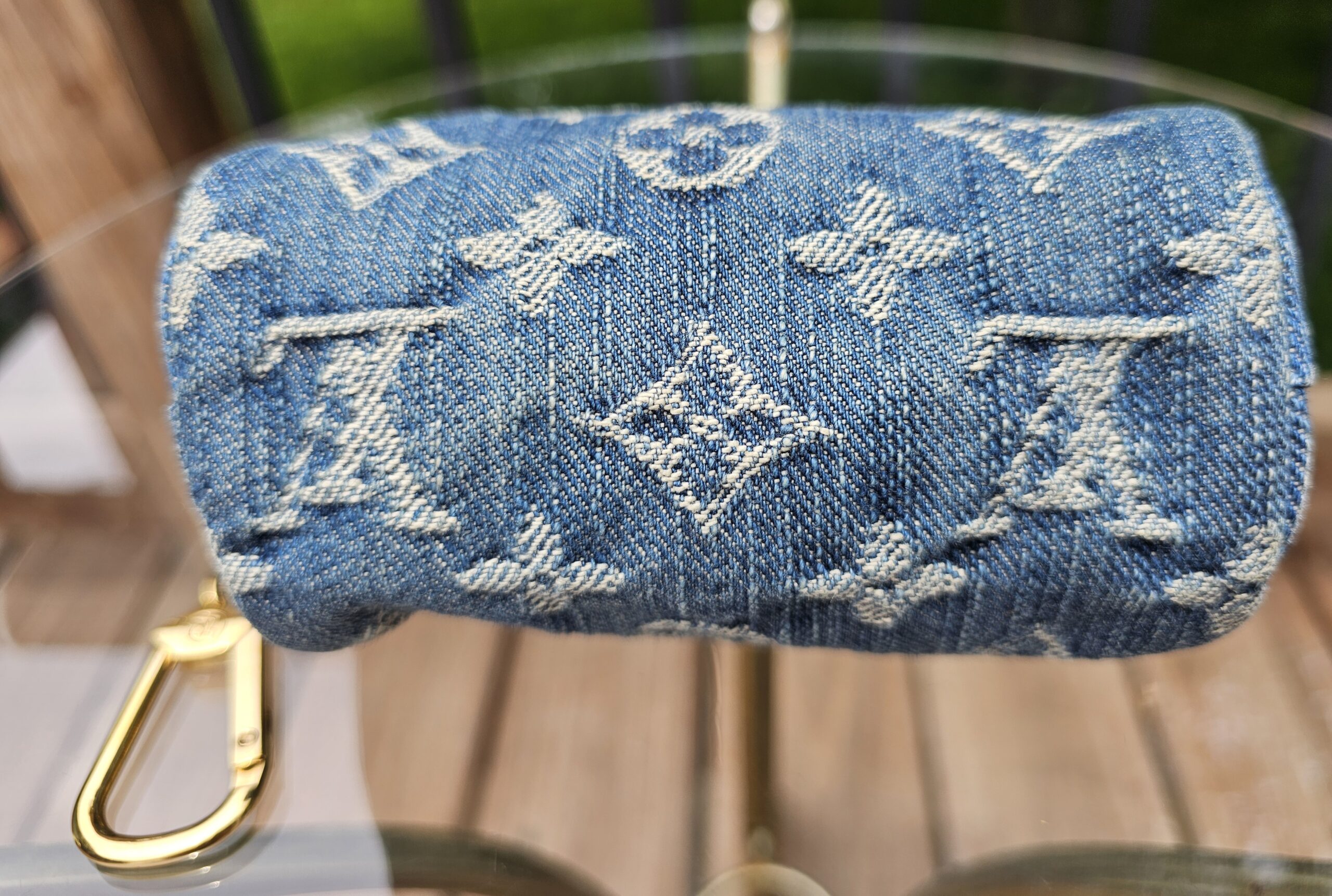 Denim Mini Speedy Pochette Cles - Image 7