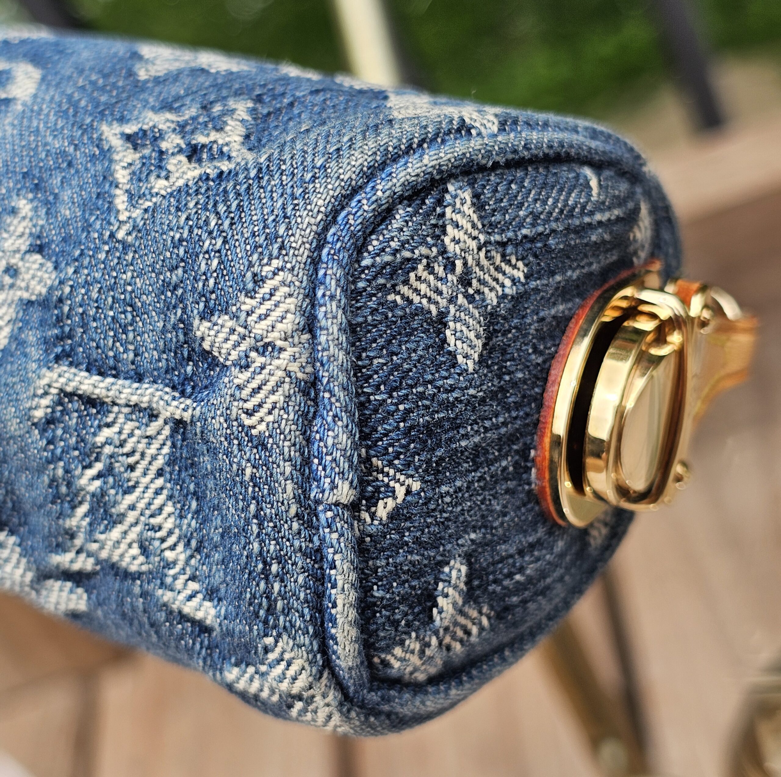 Denim Mini Speedy Pochette Cles - Image 8