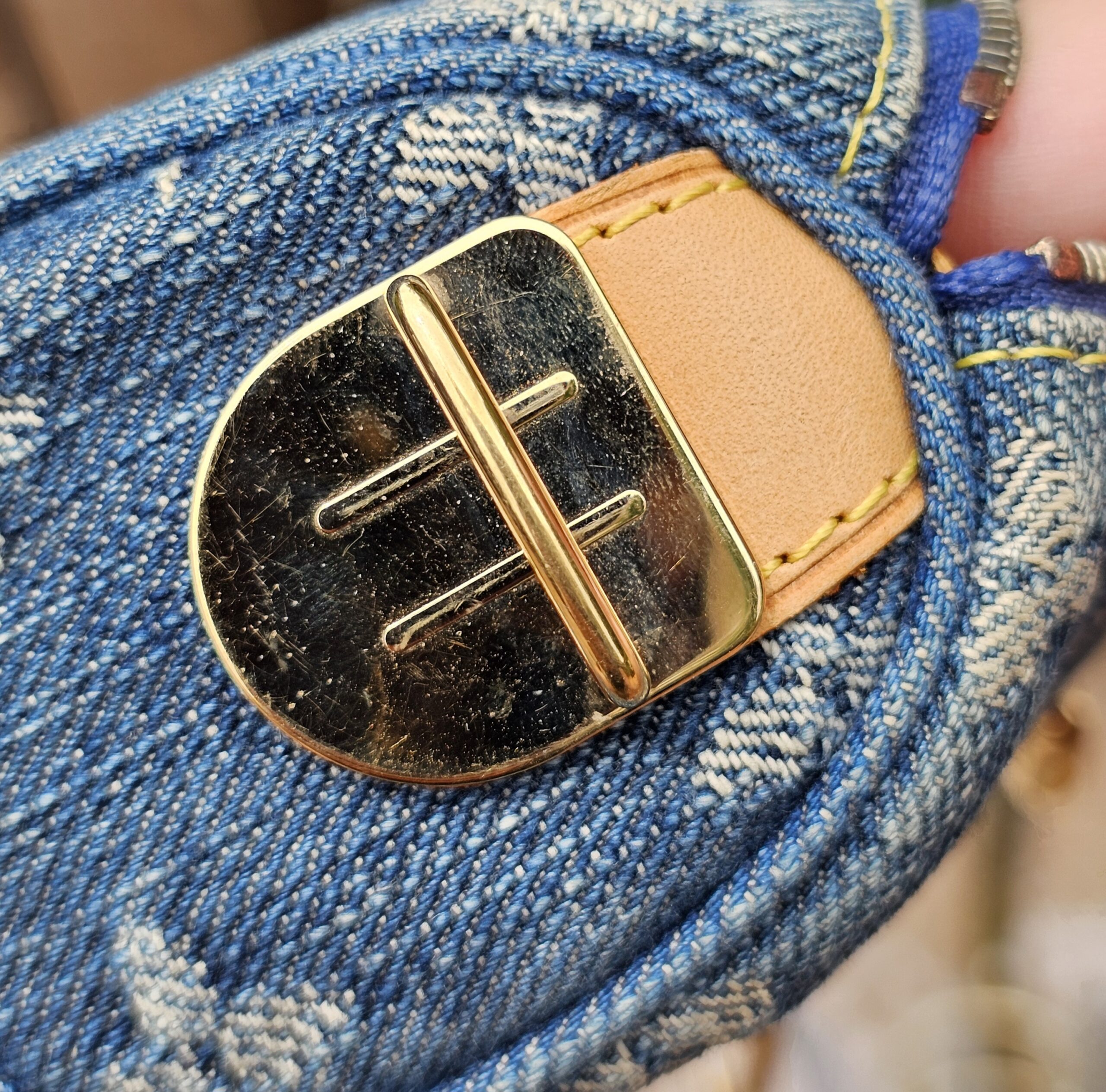 Denim Mini Speedy Pochette Cles - Image 11