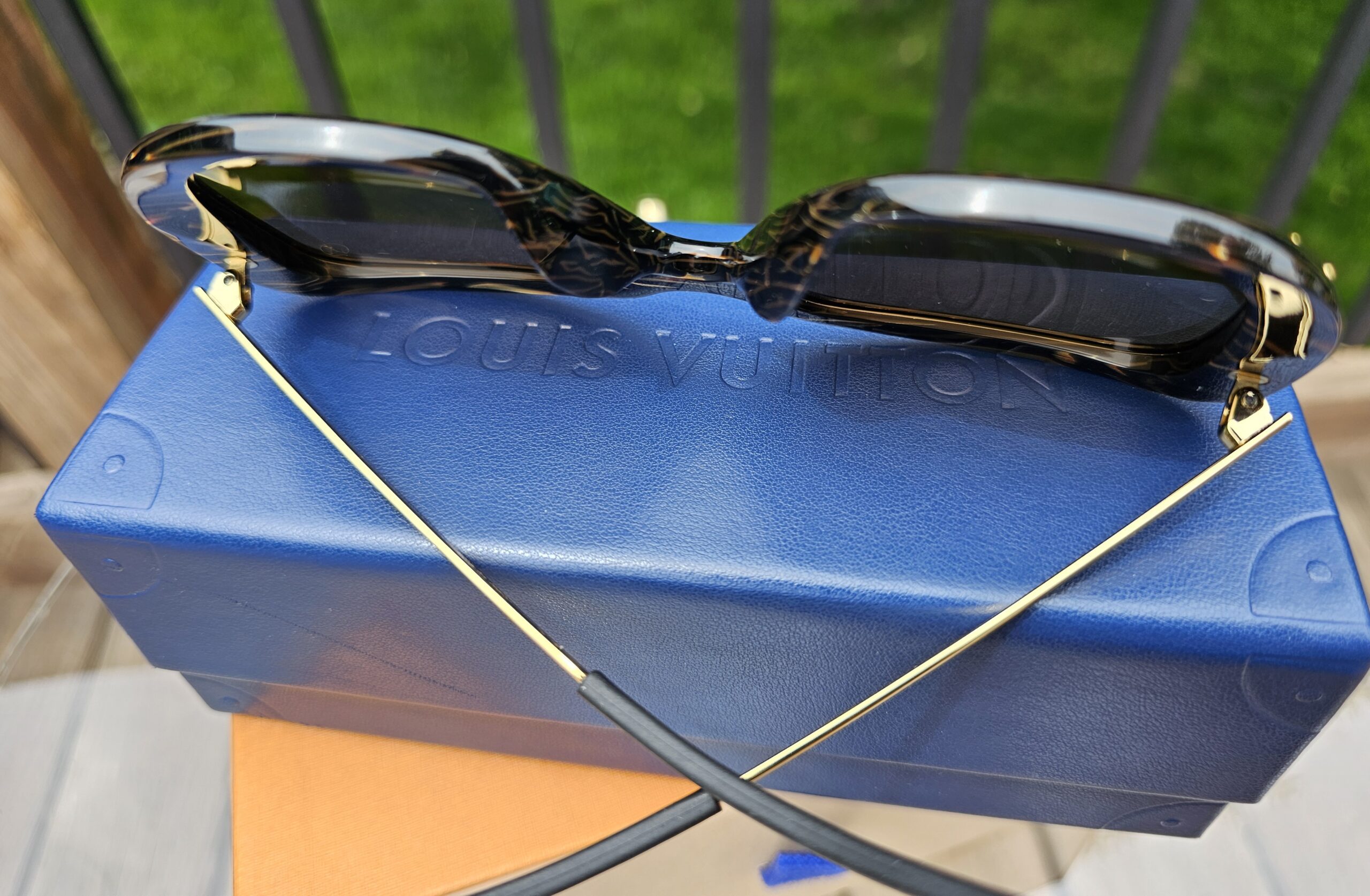 Tortoise Shell Acetate Studded Sunglasses - Image 6