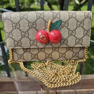 GG Supreme Mini Cherry Chain Bag
