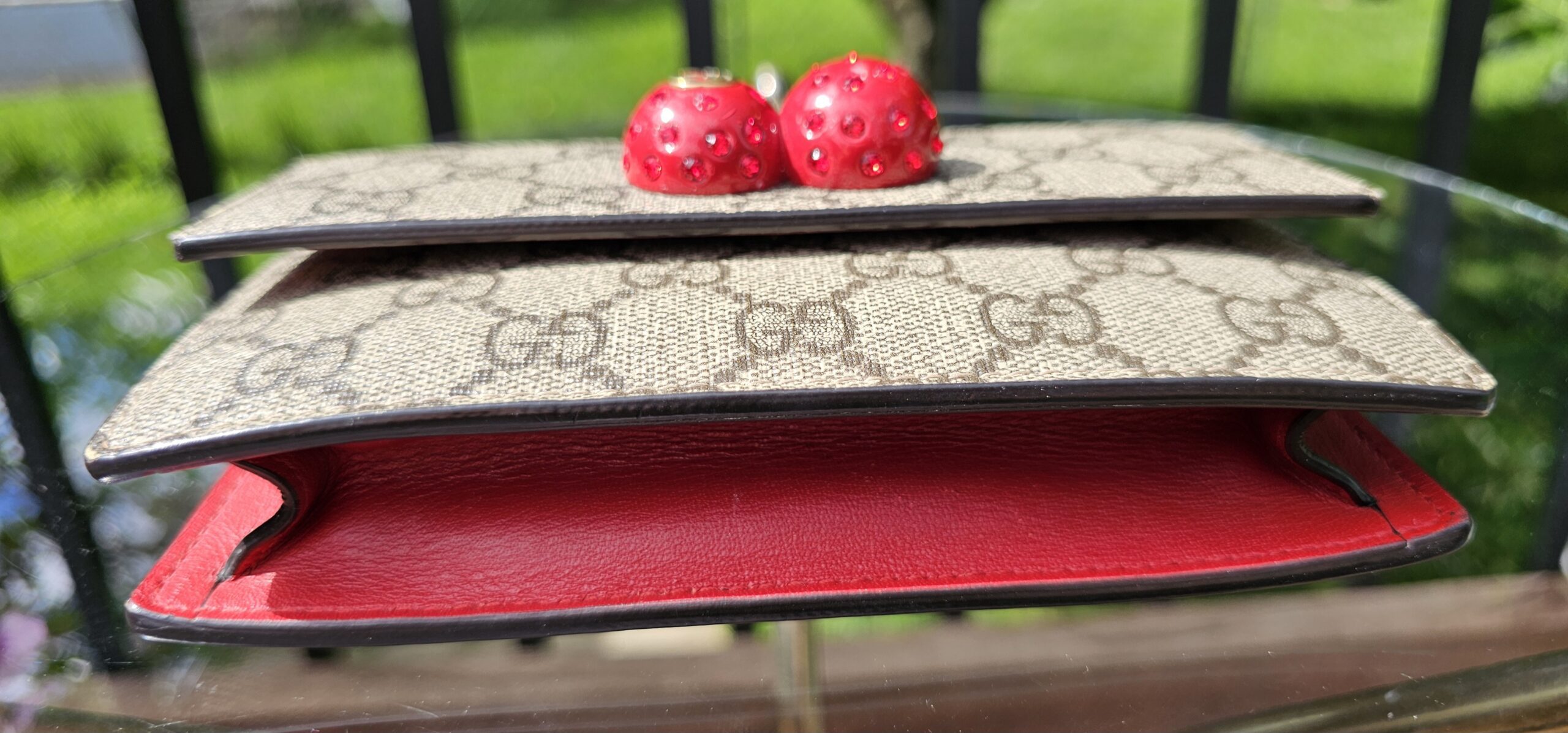 GG Supreme Mini Cherry Chain Bag - Image 6
