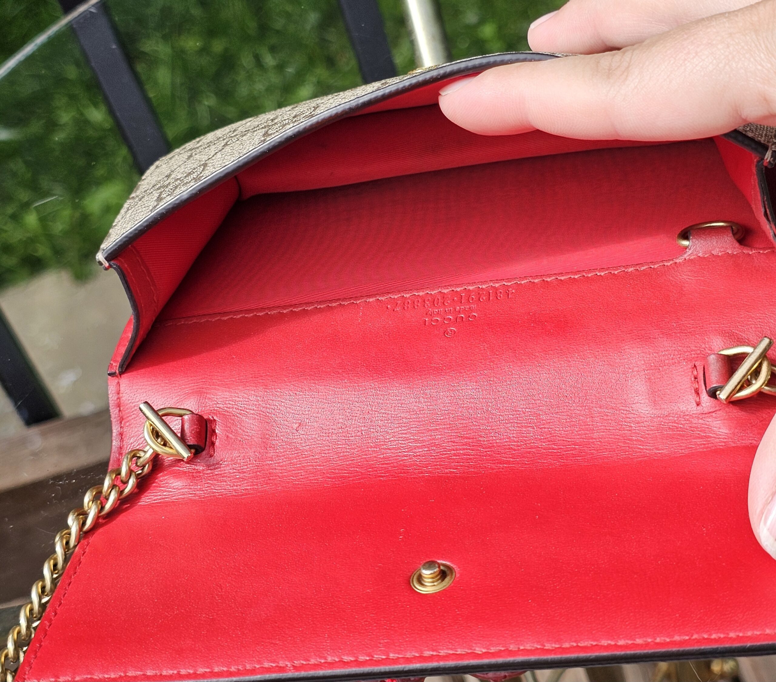 GG Supreme Mini Cherry Chain Bag - Image 13