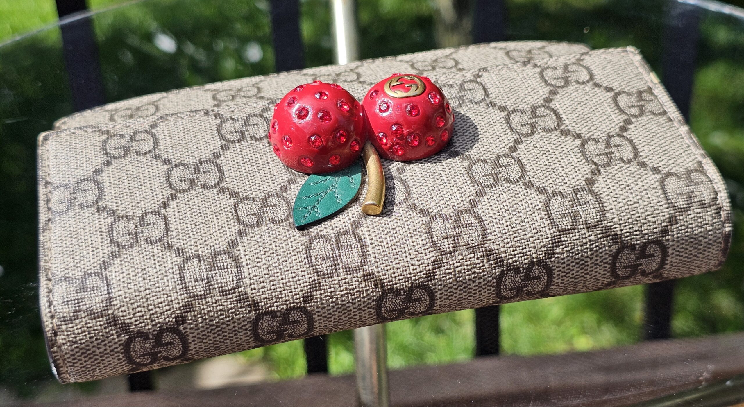 GG Supreme Mini Cherry Chain Bag - Image 21
