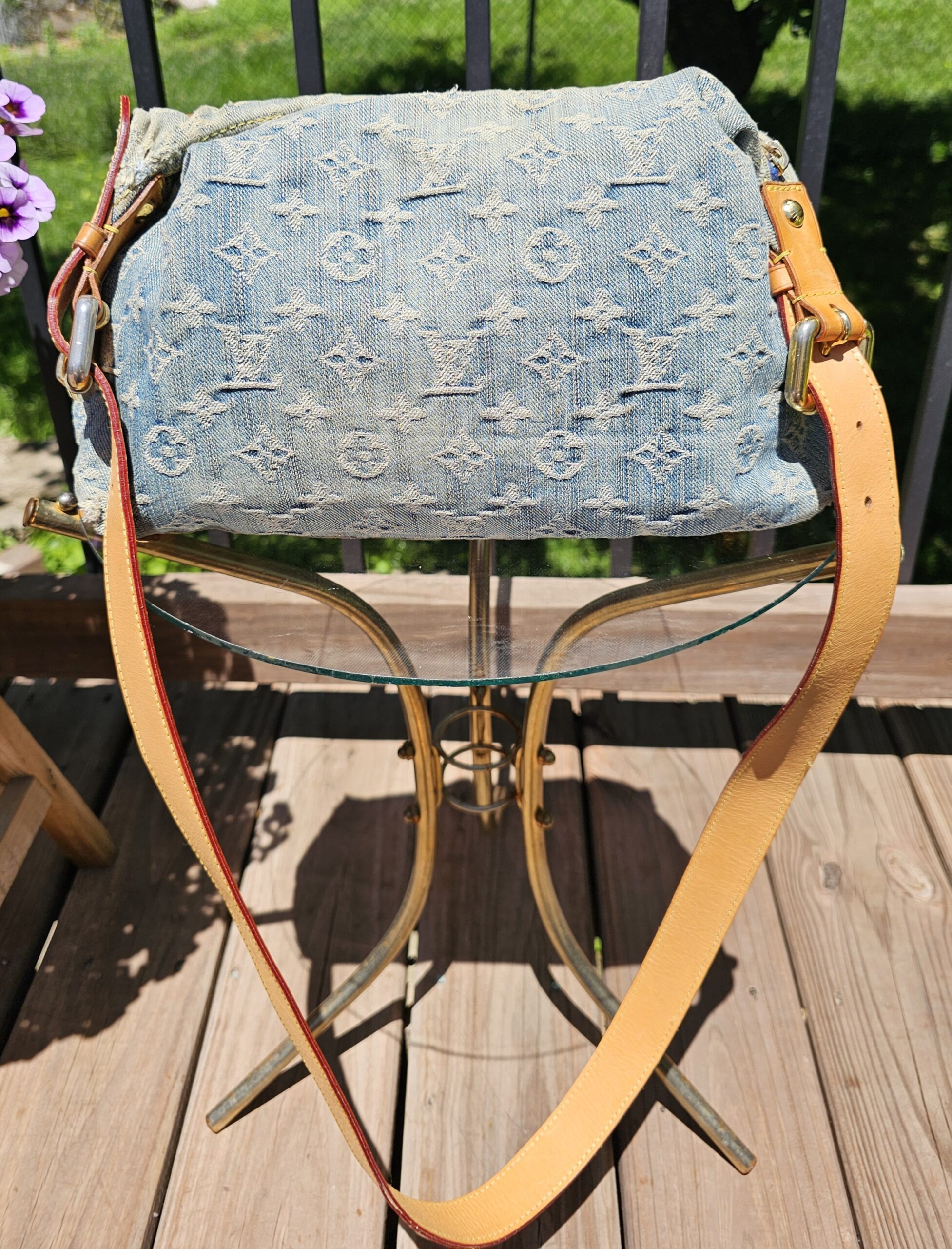 Denim Baggy PM w/Long Stap - Image 5