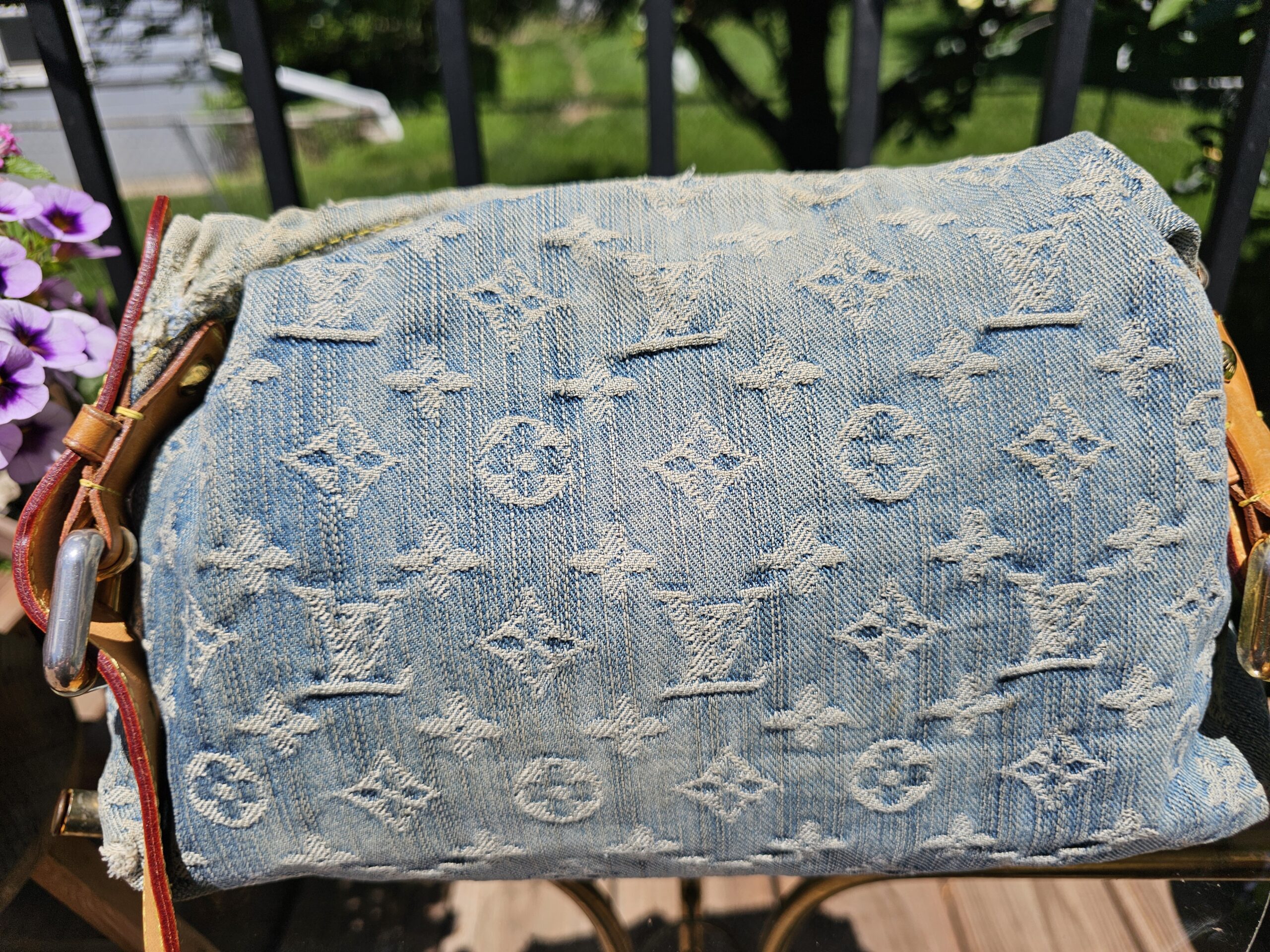 Denim Baggy PM w/Long Stap - Image 6
